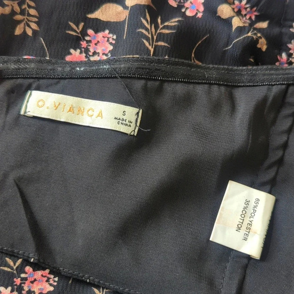O. Vianca Floral Tie Behind the neck Halter - Picture 5 of 5